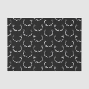 Papel De Seda Deer Antlers - Impressão - Padrão Vintage Deer A