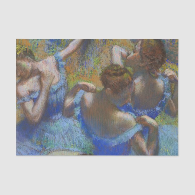 Papel De Seda Degas Blue Dancers Pastel Fine Art Masterpiece (Frente )