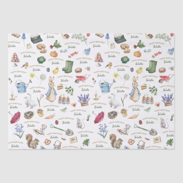 Papel De Seda Deite o Coelho (Frente )