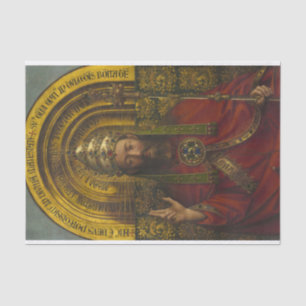 Papel De Seda Deity Enthroned, Cristo, The Ghent Altarpart
