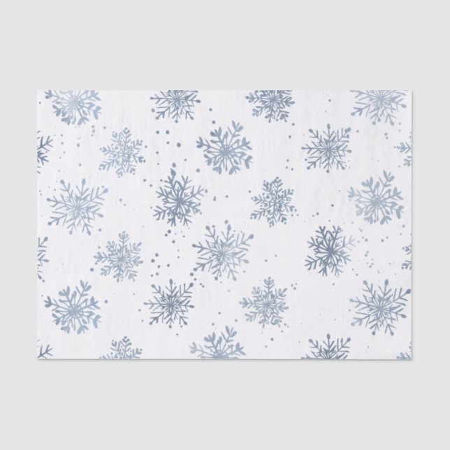 Papel De Seda Deixe Nevar | Floco de Neve de Feriado (Frente )