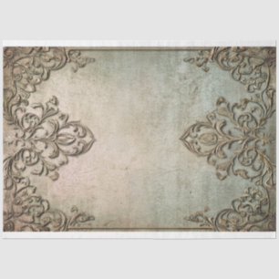 Papel De Seda Delectável, demaske envelhecido ornamental de fund