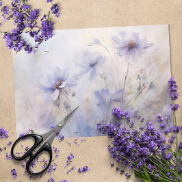 Papel De Seda Delicada, Elegante Decoupage Floral de Anêmona Rox