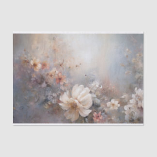 Papel De Seda Delicadas, Suaves Belezas Florais Elegantes Decoup
