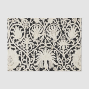Papel De Seda Delicado feminino do rico idoso do vintage do laç