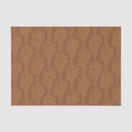 Papel De Seda Delicate Tossed Floral Silhouette | Burnt Umber
