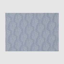 Papel De Seda Delicate Tossed Floral Silhouette | Faded Blue
