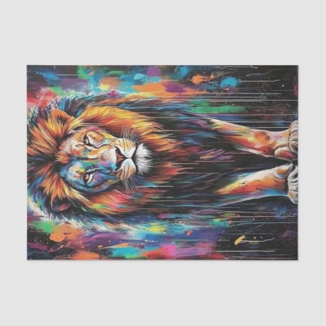 Papel De Seda Den7 do leão (Frente )