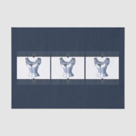 Papel De Seda Denim Blue Vintage Bustier