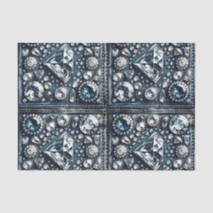 Papel De Seda Denim & Diamantes Bling Gemstone Glam Jewels