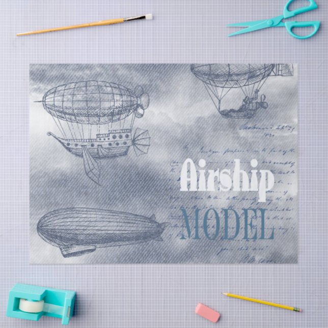 Papel De Seda Denim Steampunk (Arte )