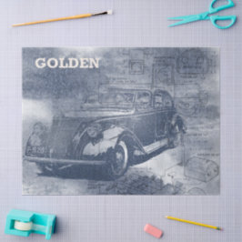 Papel De Seda Denim Steampunk