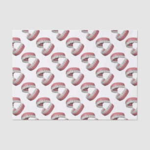 Papel De Seda dentes grandes do sorriso