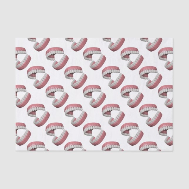 Papel De Seda dentes grandes do sorriso (Frente )