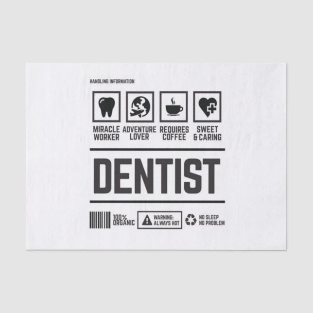 Papel De Seda dentista (Frente )