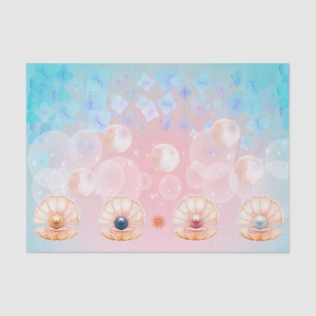 Papel De Seda desacoplamento da serra de ervilha de mermaid (Frente )