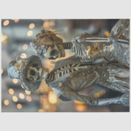 Papel De Seda Desacoplamento de Casal Elegante Elegante Silver