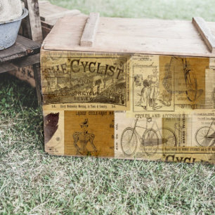 Papel De Seda Desacoplamento de colagem de anúncios de ciclistas