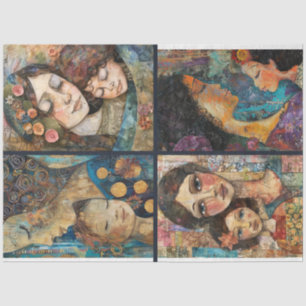 Papel De Seda Desacoplamento de Colagem de Crianças-Mãe 4