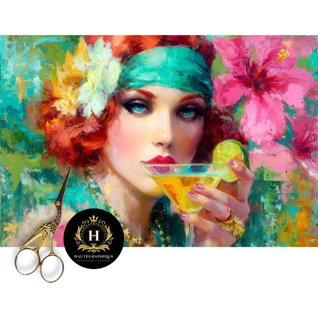 Papel De Seda Desacoplamento de coquetéis Martini Glam Vermelho  (Criador carregado)