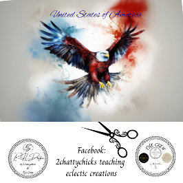 Papel De Seda Desacoplamento de Eagle Flying dos Estados Unidos 