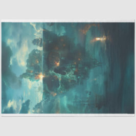 Papel De Seda Desacoplamento de Entrega Pirata de Caveira