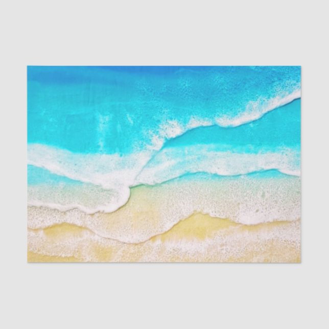 Papel De Seda Desacoplamento de praia (Frente )