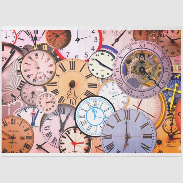 Papel De Seda Desacoplamento direito de relógio e relógio (Frente )