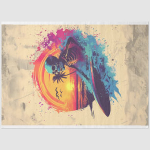 Papel De Seda Desacoplamento do Surf Rider dos Ossos do Crânio