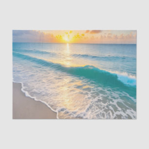 Papel De Seda Desacoplamento Sunset de Praia