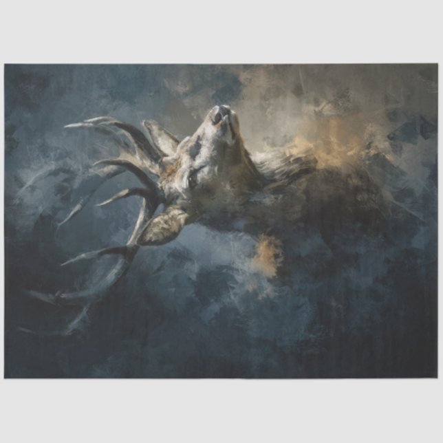 Papel De Seda Desacoplar Antlers De Cervejas Majestosos De 9 Pon (Frente )