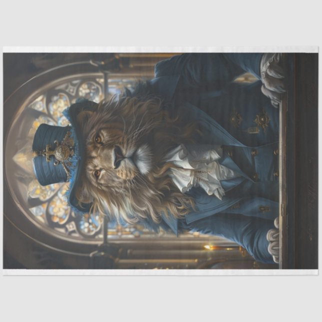 Papel De Seda Desacoplar Leão-pregador Mike (Frente )