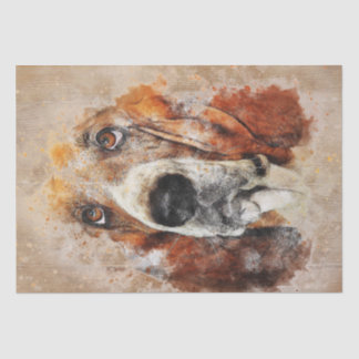 Papel De Seda Desanexação de Cores de Água do Hound Basset