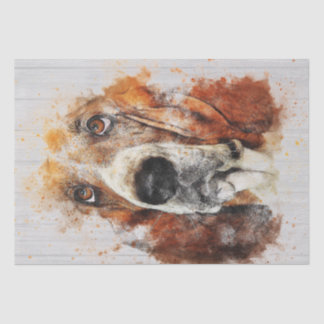 Papel De Seda Desanexação de Cores de Água do Hound Basset
