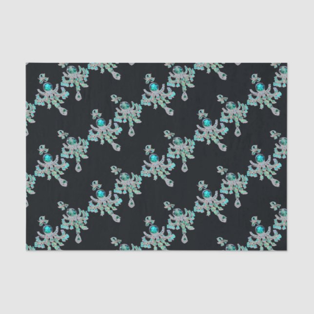 Papel De Seda Desanexação de joias espumantes (Frente )