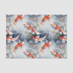 Papel De Seda Desanexação de Peixes Koi Místicos
