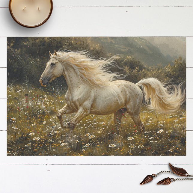 Papel De Seda Desanexação de Pintura do Cavalo do ouro Palomino (Criador carregado)