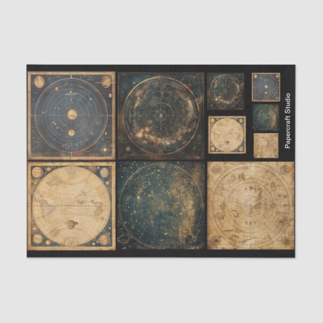 Papel De Seda Desanexar Atlases Celestiais (Frente )