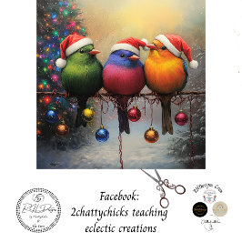 Papel De Seda Desanexar Aves De Natal Num Fio