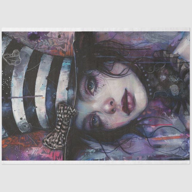 Papel De Seda Desaparece a Garota do Jester Celestina Whimsy (Frente )