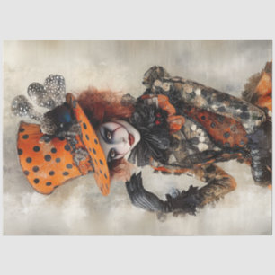 Papel De Seda Desaparece Alice Adventure Mad Hatter Laranja