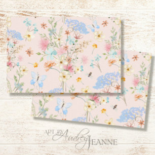 Papel De Seda Descamação da Borboleta Floral Rosa-Rosa-Rosa