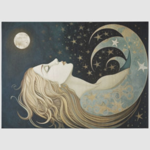 Papel De Seda Descamação da Pintura da Moon Primitiva