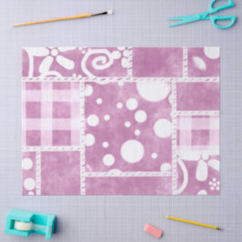 Papel De Seda Descamação de Padrão Floral Cor-de-Rosa Comprimido
