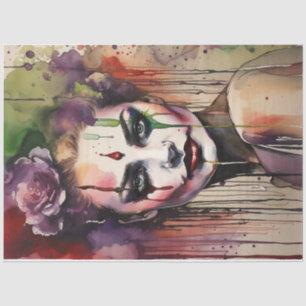 Papel De Seda Descamação Floral de Jester Woman Drives de Aquare