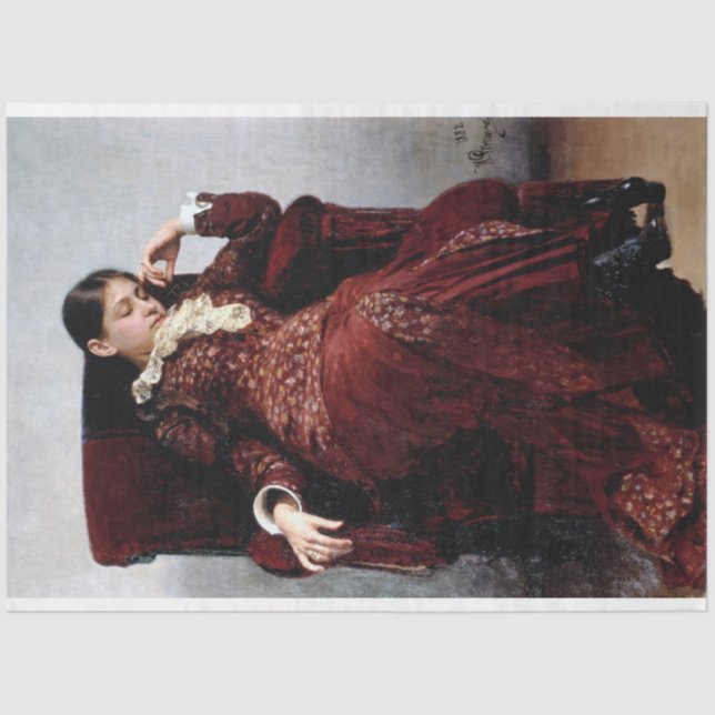 Papel De Seda Descansando, Ilya Repin (Frente )