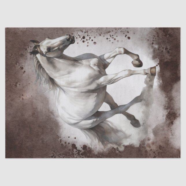 Papel De Seda Descapa de Aquarela da Cinza Branca (Frente )