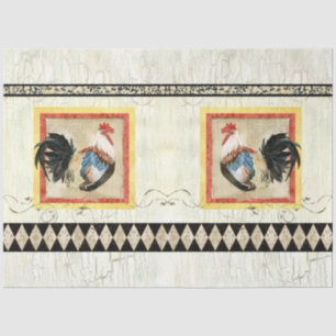 Papel De Seda Descaptação de madeira do Harlequin, Russo Rooster