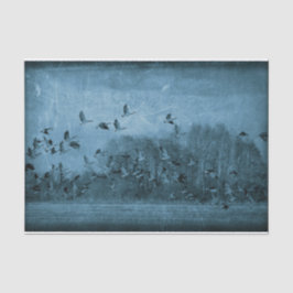 Papel De Seda Descaptação de textura azul-lacrimogênea antiga em