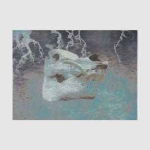 Papel De Seda Descaptação de Textura da Cinza de Teto do Suíno